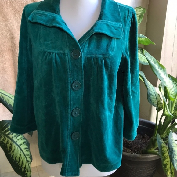 Blue-green ‘50s-inspired top - Picture 1 of 4